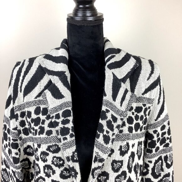 VINTAGE TAPESTRY ANIMAL PRINT PAINTED PONY BLAZER - Picture 3 of 10